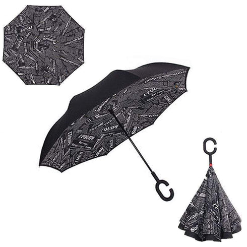 AussieSuperStore Homeware Supplies Double Layer Windproof UV Protection Reverse folding Umbrellas CBCUMBRELLANEWSB